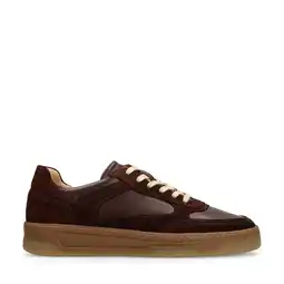 Wehkamp Manfield leren sneakers bordeaux aanbieding