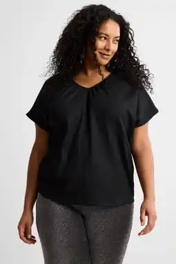 Wehkamp GREAT LOOKS top met glitters zwart aanbieding
