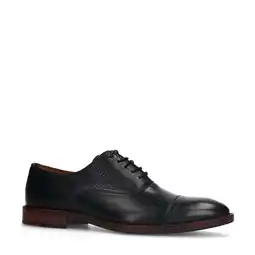 Wehkamp Manfield leren veterschoenen zwart aanbieding