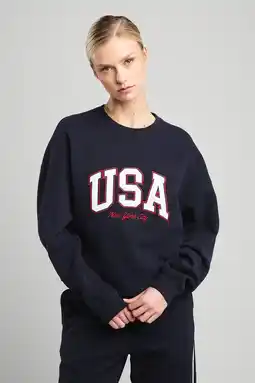 Wehkamp America Today sweater donkerblauw aanbieding