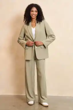 Wehkamp Lofty Manner regular blazer lichtgroen aanbieding