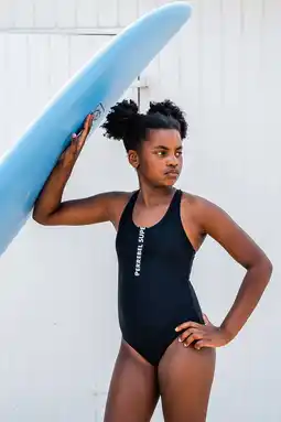 Wehkamp SuperRebel badpak Paradise zwart aanbieding