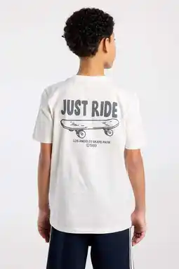 Wehkamp America Today T-shirt met backprint ecru aanbieding
