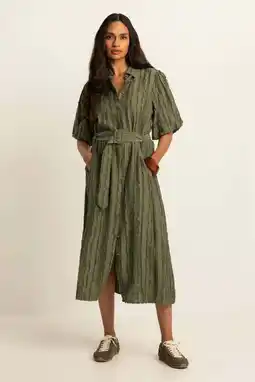 Wehkamp Expresso blousejurk olijfgroen aanbieding