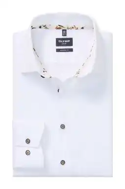Wehkamp Olymp getailleerd casual overhemd wit aanbieding