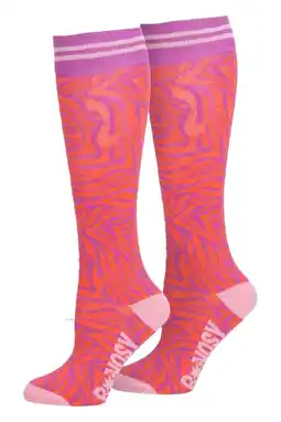 Wehkamp B.Nosy kniekousen met dierenprint roze/lila aanbieding
