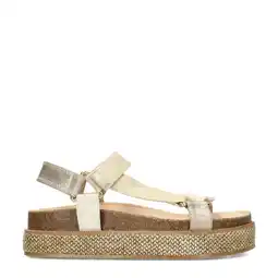 Wehkamp POSH by Poelman Romee sandalen beige/goud aanbieding