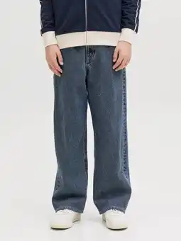 Wehkamp JACK & JONES JUNIOR loose fit jeans baggy jeans medium blue denim aanbieding