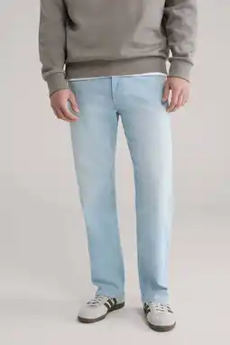 Wehkamp WE Fashion regular fit jeans light blue denim aanbieding