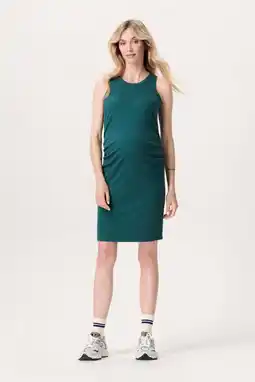 Wehkamp Noppies maternity zwangerschaps midi jurk groen aanbieding