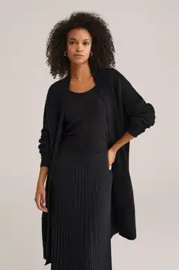 Wehkamp WE Fashion lang vest zwart aanbieding