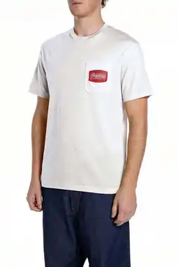 Wehkamp REPLAY regular T-shirt wit aanbieding