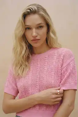 Wehkamp VERO MODA top ajour roze aanbieding
