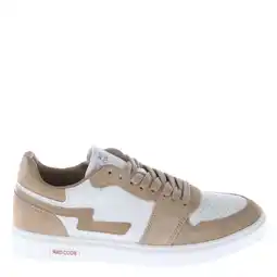 Wehkamp Red Code suède sneakers beige/wit aanbieding