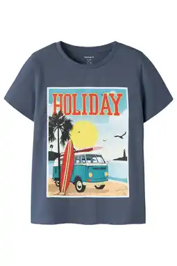 Wehkamp NAME IT KIDS T-shirt donkerblauw aanbieding