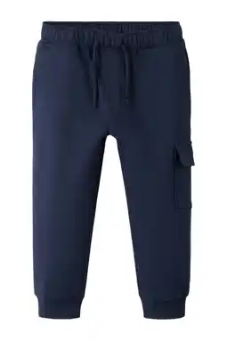 Wehkamp NAME IT MINI regular cargo broek donkerblauw aanbieding