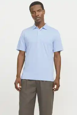 Wehkamp JACK & JONES PREMIUM regular polo lichtblauw aanbieding