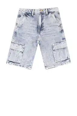Wehkamp Cars regular denim short light blue denim aanbieding