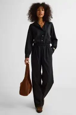 Wehkamp Ruby jumpsuit met lyocell zwart aanbieding