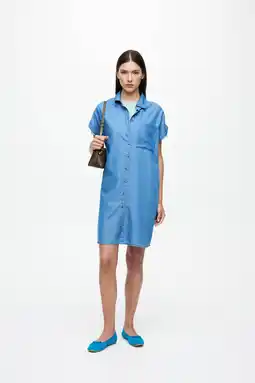 Wehkamp VILA blousejurk medium blue denim aanbieding