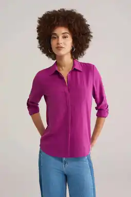 Wehkamp WE Fashion blouse paars aanbieding