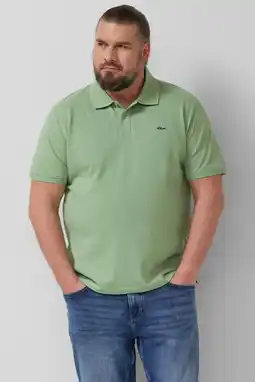 Wehkamp s.Oliver Big Size regular polo Plus Size lichtgroen aanbieding