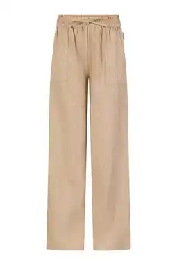 Wehkamp Retour Jeans wide leg casual broek beige aanbieding