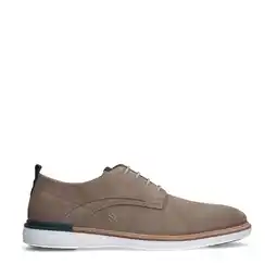 Wehkamp No Stress suède veterschoenen taupe aanbieding
