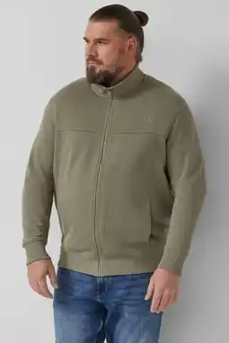 Wehkamp s.Oliver Big Size sweatvest donkergroen aanbieding