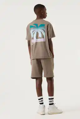 Wehkamp Garcia T-shirt met backprint taupe aanbieding