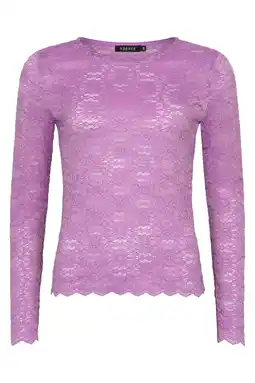 Wehkamp Ydence gebloemde top lila aanbieding