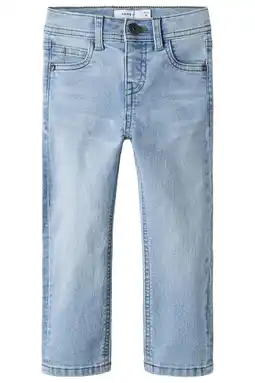 Wehkamp NAME IT MINI slim fit jeans light blue denim aanbieding