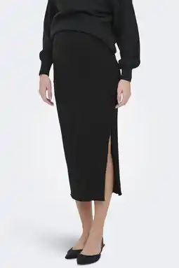 Wehkamp ONLY MATERNITY zwangerschaps midi rok zwart aanbieding