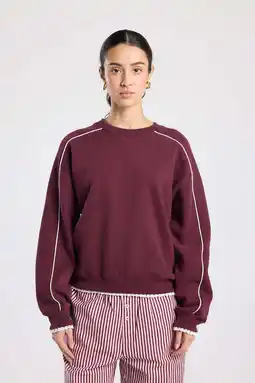 Wehkamp America Today sweater donkerrood aanbieding