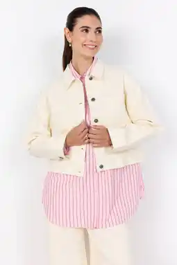 Wehkamp Soyaconcept denim spijkerjas ecru aanbieding