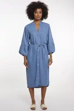 Wehkamp Rino & Pelle A-lijn jurk medium blue denim aanbieding