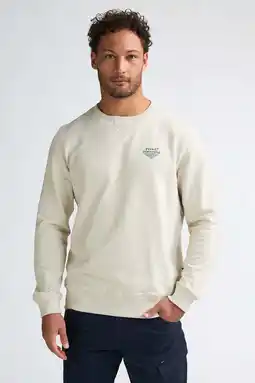Wehkamp Petrol Industries sweater ecru aanbieding