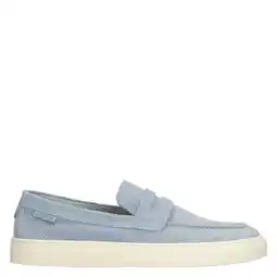 Wehkamp Manfield suède loafers lichtblauw aanbieding