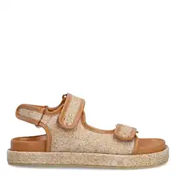 Wehkamp Sacha raffia sandalen beige aanbieding