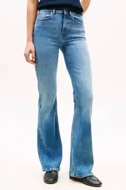 Wehkamp Tommy Hilfiger flared jeans medium blue denim aanbieding