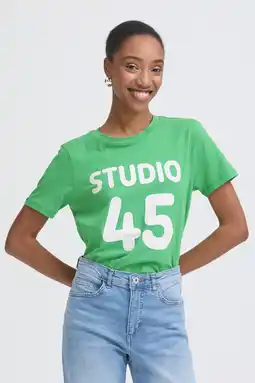 Wehkamp ICHI T-shirt groen aanbieding