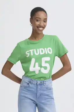 Wehkamp ICHI T-shirt groen aanbieding