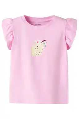 Wehkamp NAME IT MINI T-shirt roze aanbieding