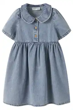 Wehkamp NAME IT MINI spijkerjurk medium blue denim aanbieding