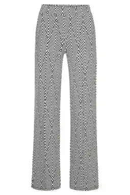 Wehkamp Miss Etam wide leg regularwaist broek zwart aanbieding