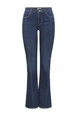 Wehkamp ONLY TALL flared jeans dark blue denim aanbieding