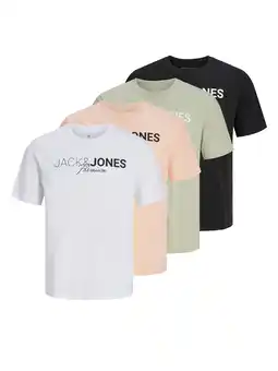 Wehkamp JACK & JONES PREMIUM regular T-shirt multi - (set van4) aanbieding