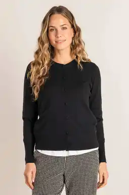 Wehkamp Ivy Beau gebreid vest zwart aanbieding