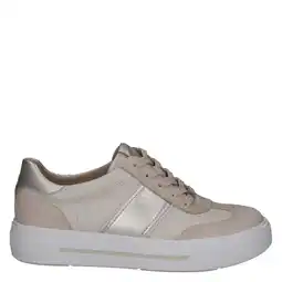 Wehkamp Caprice Manou leren sneakers beige aanbieding
