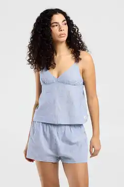 Wehkamp America Today katoenen pyjamashort blauw aanbieding
